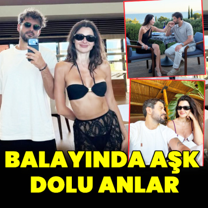 Balayında aşk dolu anlar