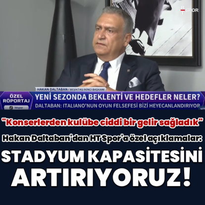 Hakan Daltaban'dan HT Spor'a özel açıklamalar!