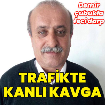 Demir çubuklu vahşet! Trafikte kanlı kavga!