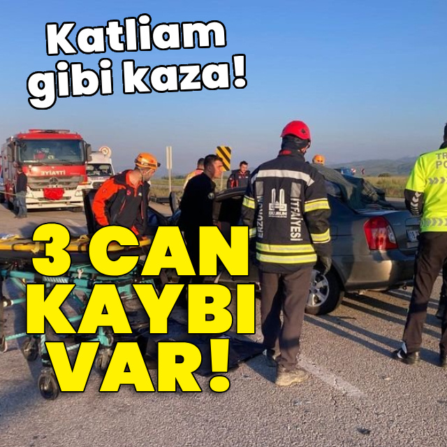 Katliam gibi kaza! 3 can kaybı var!