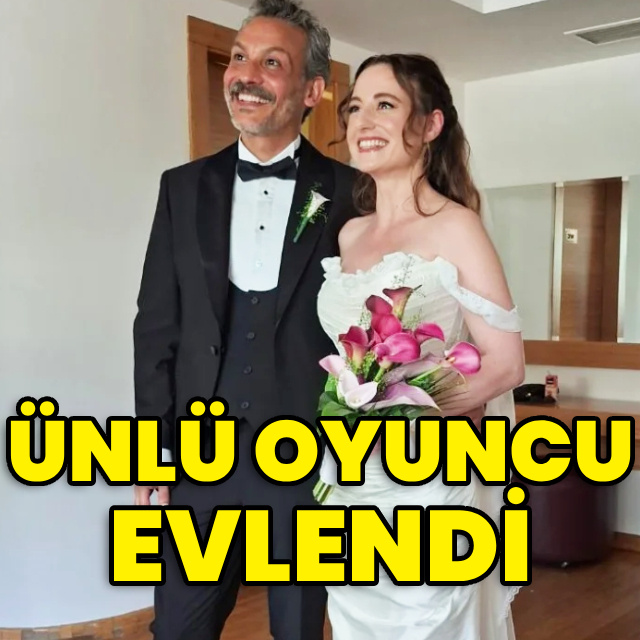 Ünlü oyuncu evlendi