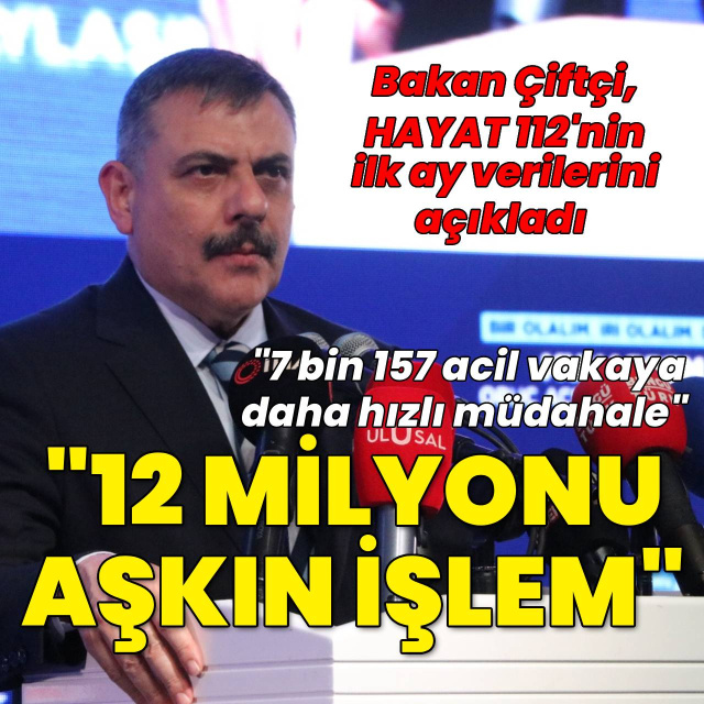 HAYAT 112 Acil Mobil Uygulaması'nın ilk ay verilerini açıkladı