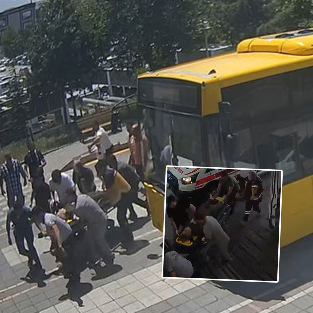 Belediye otobüsünde kalbi durdu! İlk durak: Hastane!