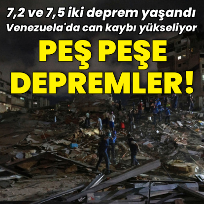 Venezuela'da peş peşe depremler!