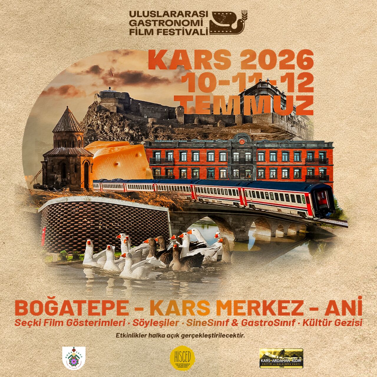 Kars’ta gastronomi ve sinema buluşuyor