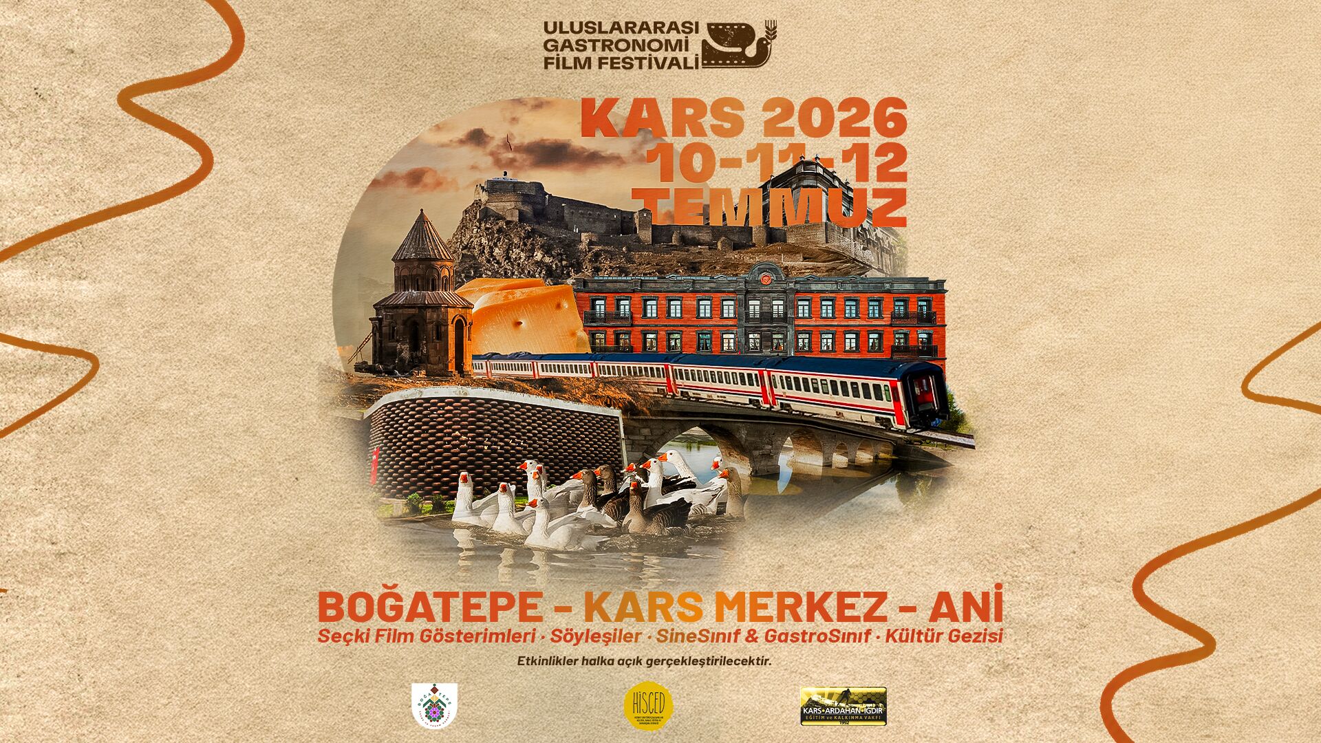 Kars'ta Uluslararası Gastronomi Film Festivali 10-12 Temmuz'da