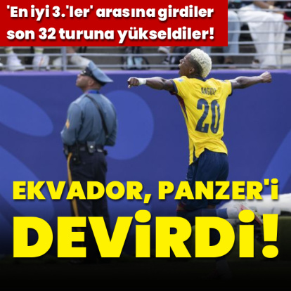 Ekvador Almanya'yı devirdi!