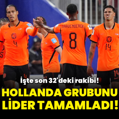 Hollanda grubunu lider tamamladı: Fas ile eşleşti!
