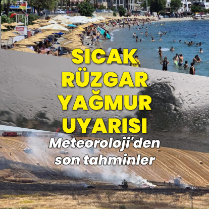 Sağanak yağmur, rüzgar ve sıcaklık uyarıları