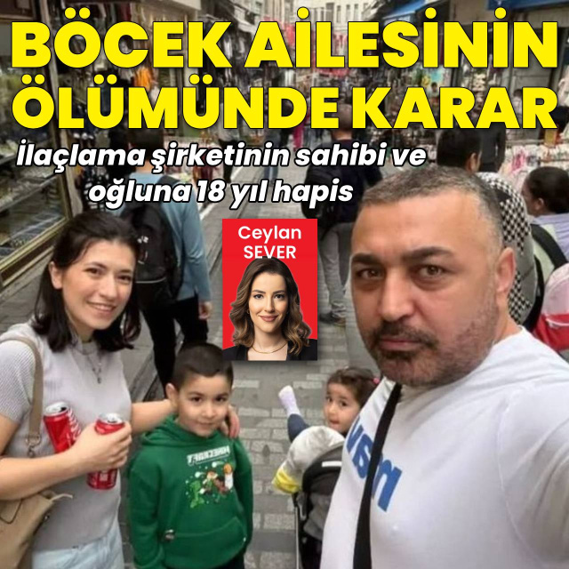 Böcek ailesinin ölümüne ilişkin davada karar