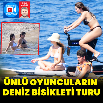 Ünlü oyuncuların deniz bisikleti turu