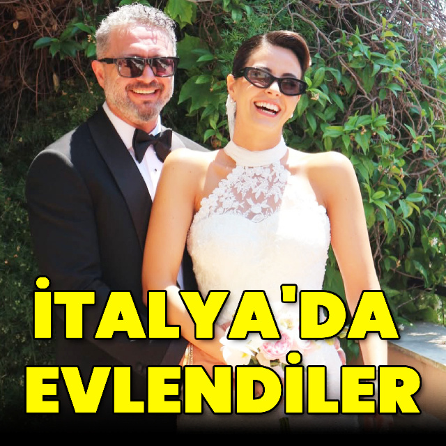 İtalya'da evlendiler