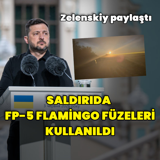 Zelenskiy: FP-5 Flamingo tipi füzeleri kullandık