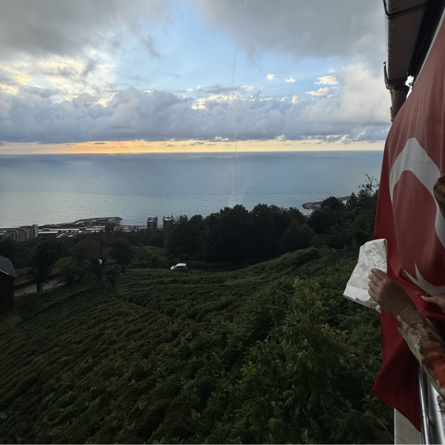 Rize'deki hortum kamerada