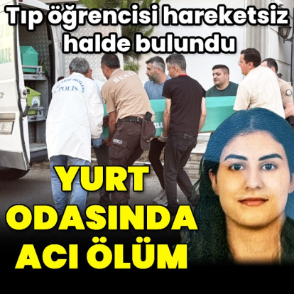 Yurt odasında acı ölüm