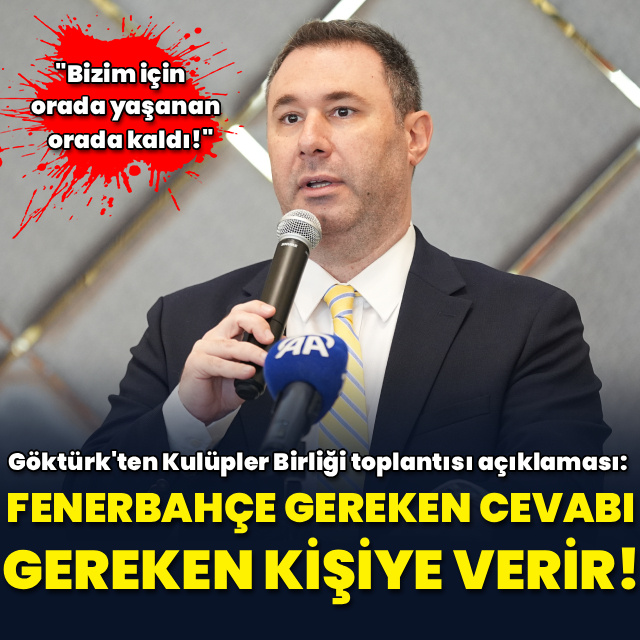 Kulüpler Birliği toplantısı açıklaması!