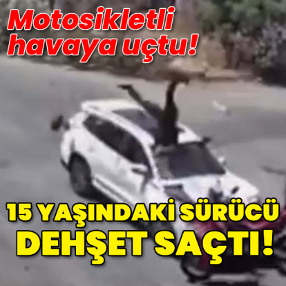 15 yaşındaki sürücü dehşet saçtı!