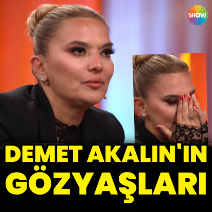 Demet Akalın'ın gözyaşları