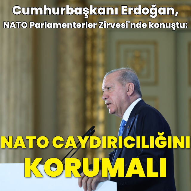 Cumhurbaşkanı Erdoğan: NATO caydırıcılığını muhafaza etmeli