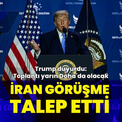 Trump: İran ile görüşme yarın olacak