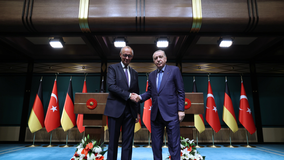 Cumhurbaşkanı Erdoğan Merz ile görüştü