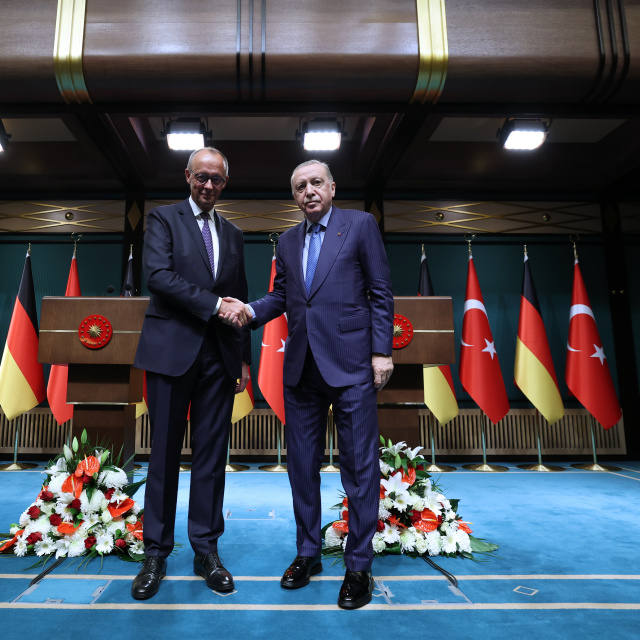 Cumhurbaşkanı Erdoğan Merz ile görüştü