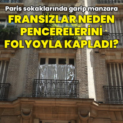 Paris sokaklarında garip manzara!