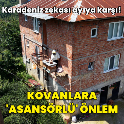 Karadeniz zekası ayıya karşı!