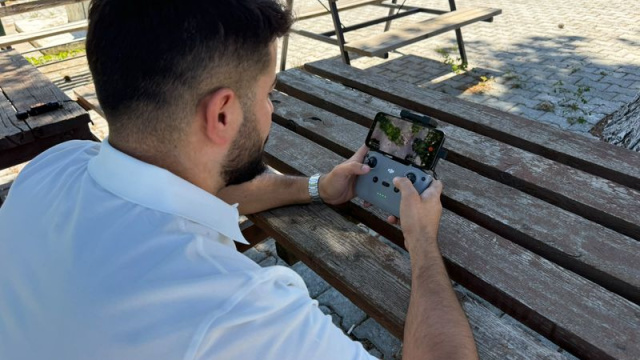 Muhtardan orman yangınına karşı dronlu gözlem