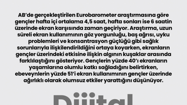 Dijital yaşamın bedeli