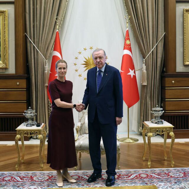 Cumhurbaşkanı Erdoğan, Kaja Kallas'la görüştü