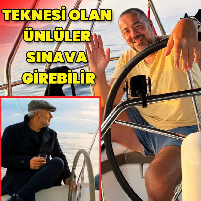Teknesi olan ünlüler sınava girebilir
