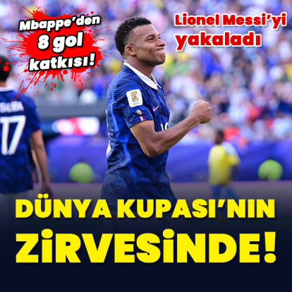 Mbappe, Dünya Kupası'nın zirvesinde!
