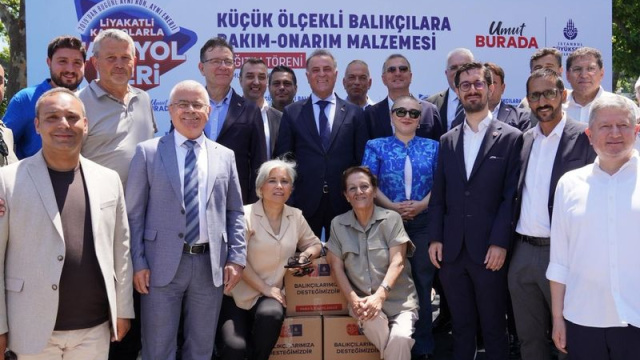 İBB'den balıkçılara malzeme desteği