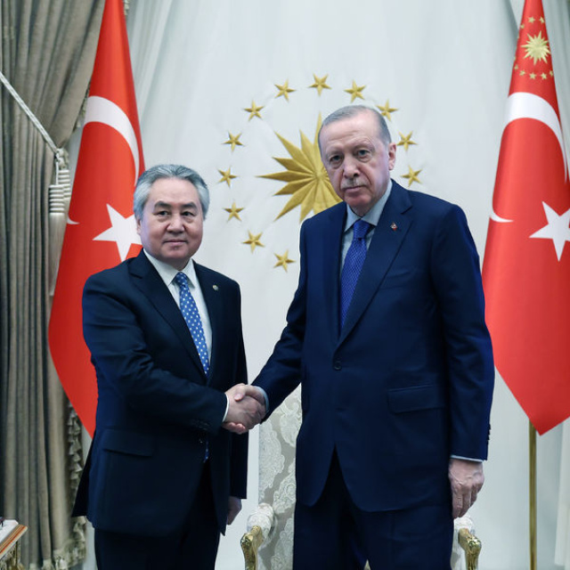 Cumhurbaşkanı Erdoğan, Ceenbek Kulubayev'le görüştü