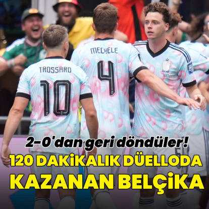 120 dakikalık düelloda kazanan Belçika!
