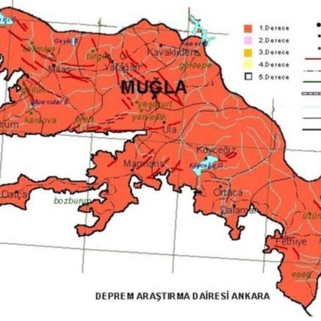 Muğla deprem risk haritası