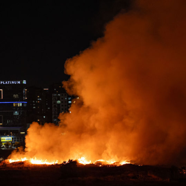 Ankara Etimesgut'ta yangın