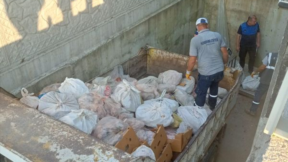5,5 ton etiketsiz et ürünü imha edildi