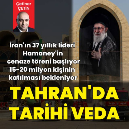 Tahran'da tarihi veda: Milyonlar meydanda