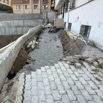 Küçükçekmece'de 5 katlı bina boşaltıldı