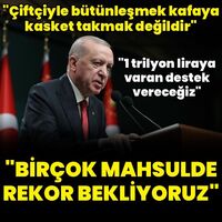 Cumhurbaşkanı Erdoğan'dan açıklamalar