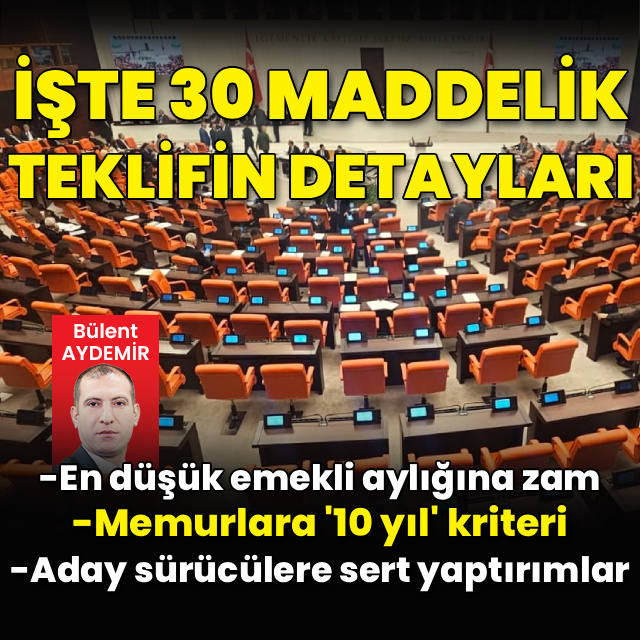 Ak Parti'den 30 maddelik teklif