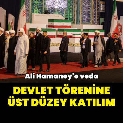 Tahran'daki devlet törenine üst düzey katılım