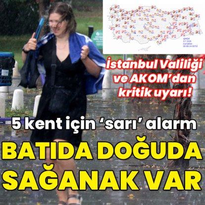 İstanbul Valiliği ve AKOM'dan kritik uyarı! Batıda doğuda yağış var!