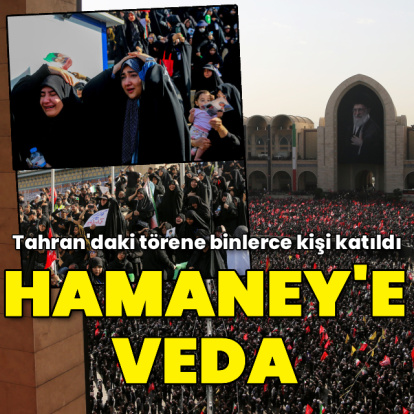 Hamaney'e Tahran'da veda töreni
