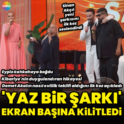 ‘Yaz Bir Şarkı’ya Kibariye ve Eypio konuk oldu