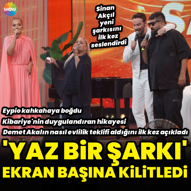 'Yaz Bir Şarkı'ya Kibariye ve Eypio konuk oldu