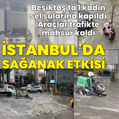 İstanbul'da sağanak yağış etkili oluyor
