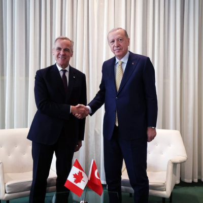 Cumhurbaşkanı Erdoğan, Carney ile görüştü